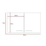 Mueble Auxiliar Manchester Blanco 100 cm con Dos Puertas - Muebles Organizadores | Bylmo