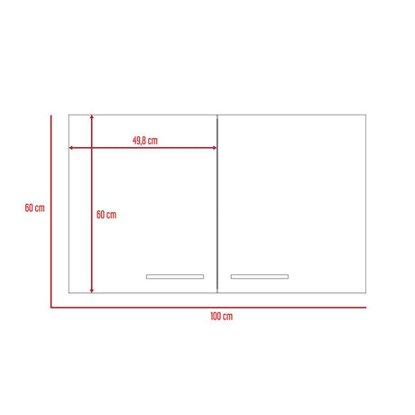 Mueble Auxiliar Manchester Wengue 100x60cm con Un Entrepaño y Un Compartimiento - Muebles Organizadores | Bylmo