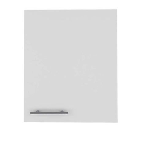 Mueble Auxiliar Manchester Blanco 50x60cm con Un Entrepaño y Dos Compartimientos - Muebles Organizadores | Bylmo