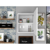 Mueble Auxiliar Manchester Blanco 50x60cm con Un Entrepaño y Dos Compartimientos - Muebles Organizadores | Bylmo