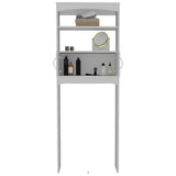 Ahorrador de Espacio para Baño Malta Blanco 60.6x165cm con Un Cajón y con Un Entrepaño - Gabinetes | Bylmo
