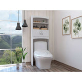 Ahorrador de Espacio para Baño Malta Blanco 60.6x165cm con Un Cajón y con Un Entrepaño - Gabinetes | Bylmo