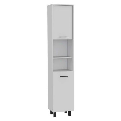 Alacena Hobart Blanco 40x202cm con Dos Puertas - Muebles Organizadores | Bylmo