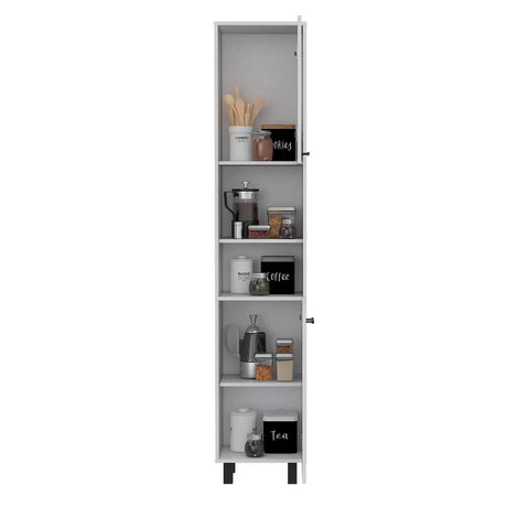 Alacena Hobart Blanco 40x202cm con Dos Puertas - Muebles Organizadores | Bylmo