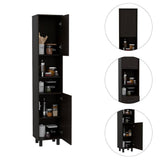 Alacena Hobart Wengue 40 cm con Dos Puertas y Entrepaños - Muebles Organizadores | Bylmo