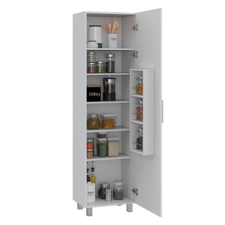 Alacena Maceo Plus Blanco 50x180cm con Una Puerta - Muebles Organizadores | Bylmo