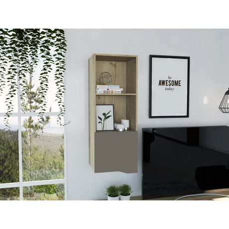 Mueble Auxiliar Piero Duna y Taupe 41 cm Rectangular - Repisas y Percheros | Bylmo