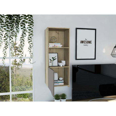 Mueble Auxiliar Piero Duna y Taupe 41 cm Rectangular - Repisas y Percheros | Bylmo