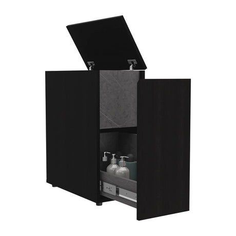 Mueble Auxiliar Allegra Wengue y Onix 26 cm con Una Puerta - Gabinetes | Bylmo