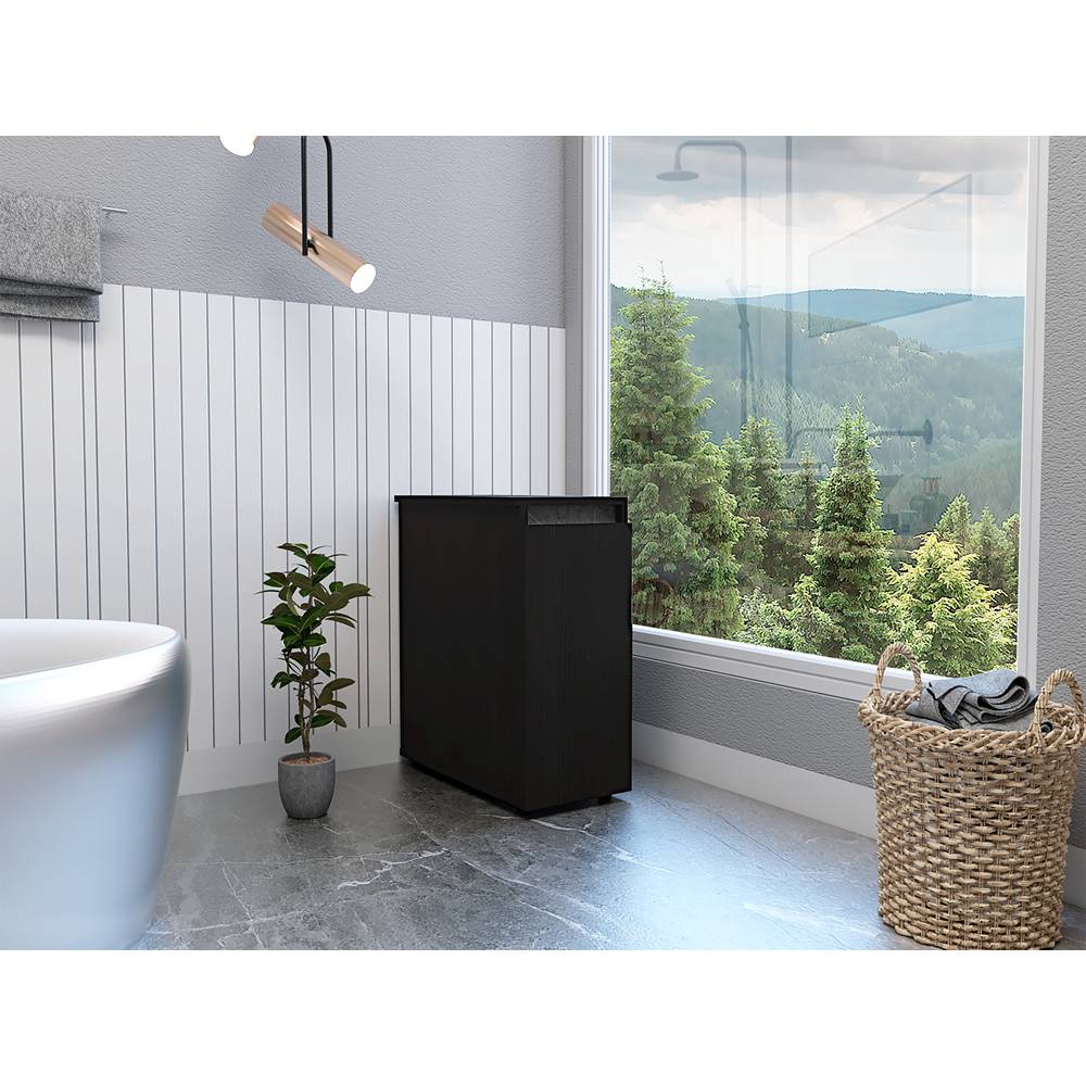 Mueble Auxiliar Allegra Wengue y Onix 26 cm con Una Puerta - Gabinetes | Bylmo