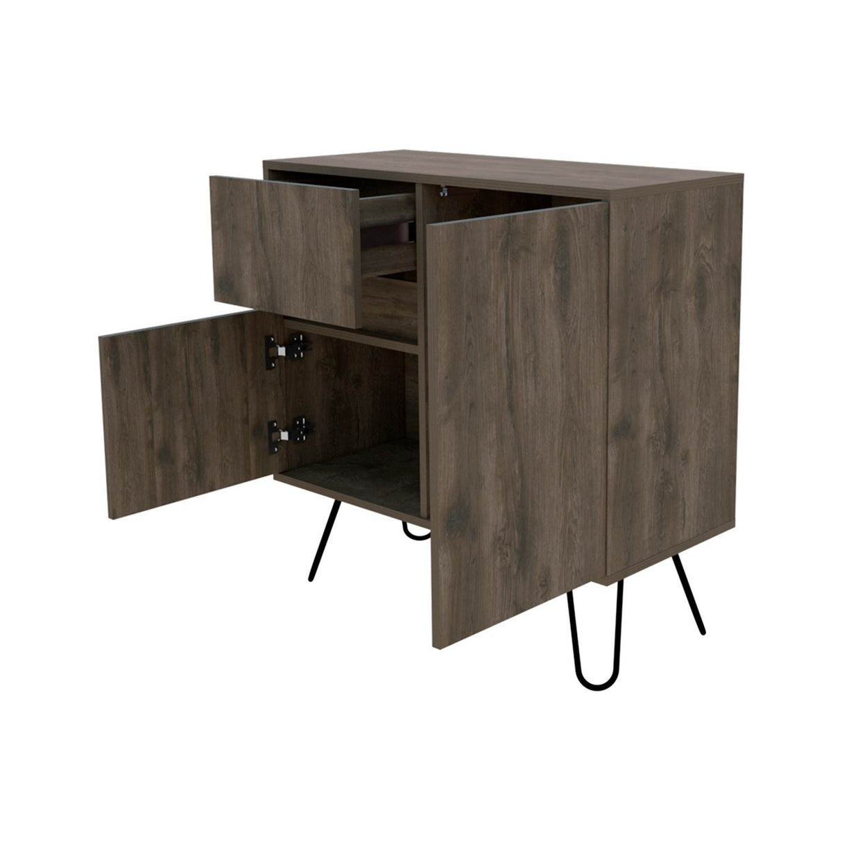 Aparador Andorra Bellota 80x80cm con Un Cajón y con Dos Compartimientos - Barras y Muebles Auxiliares | Bylmo