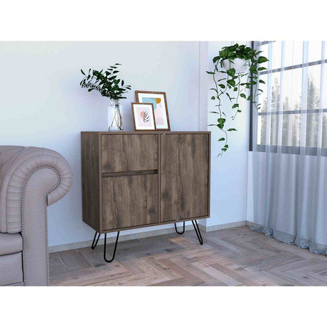 Aparador Andorra Bellota 80x80cm con Un Cajón y con Dos Compartimientos - Barras y Muebles Auxiliares | Bylmo