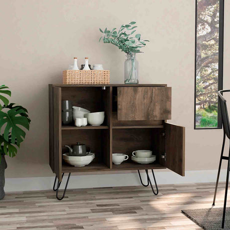 Aparador Andorra Bellota 80x80cm con Un Cajón y con Dos Compartimientos - Barras y Muebles Auxiliares | Bylmo