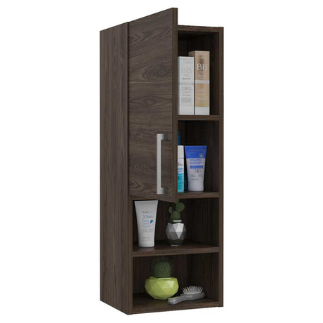 Gabinete de Baño Barcelona Coñac 30x81.5cm Rectangular sin Espejo y con Dos Entrepaños - Gabinetes | Bylmo