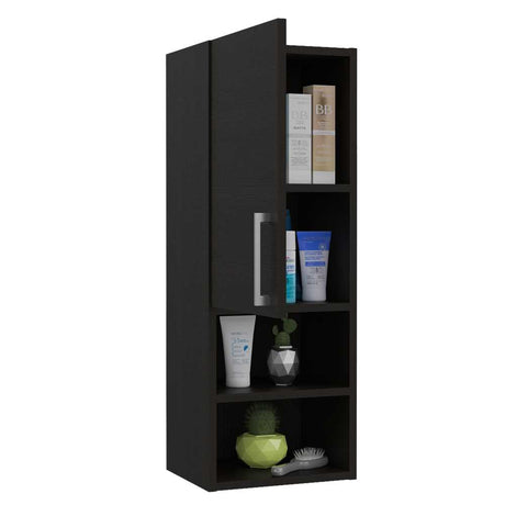 Gabinete de Baño Barcelona Wengue 30x81.5cm Rectangular sin Espejo y con Dos Entrepaños - Gabinetes | Bylmo