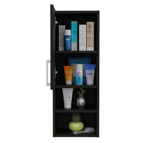 Gabinete de Baño Barcelona Wengue 30x81.5cm Rectangular sin Espejo y con Dos Entrepaños - Gabinetes | Bylmo