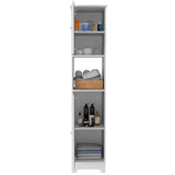 Mueble Auxiliar para Baño Ibis Blanco 36.5x172.6cm sin Cajones y con Dos Entrepaños - Gabinetes | Bylmo