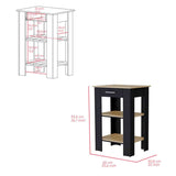Mueble Auxiliar de Cocina 23 Cala Wengue 65 cm con Un Cajón y Dos Entrepaños - Barras y Muebles Auxiliares | Bylmo