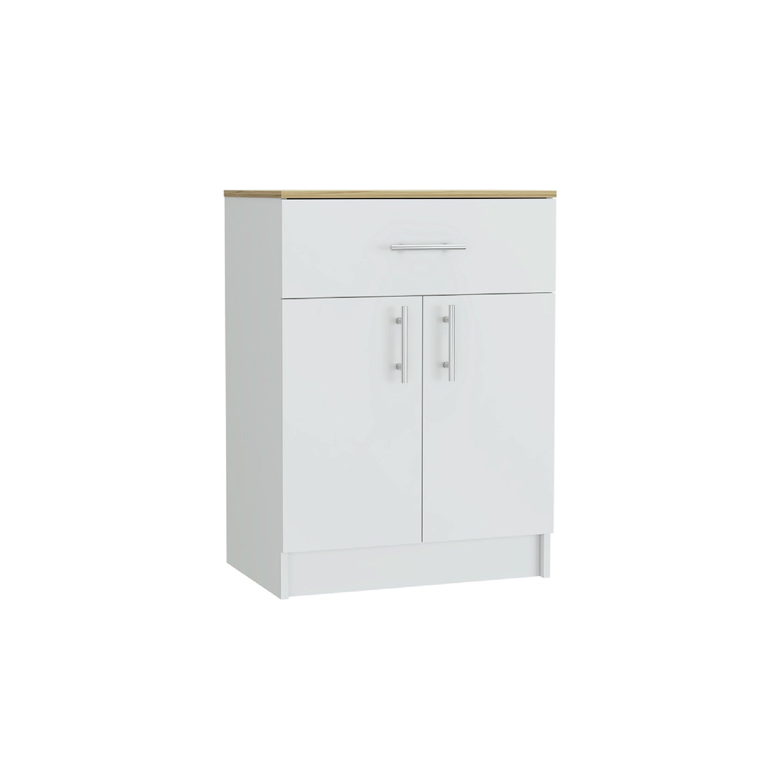 Mueble Organizador Monarca Blanco 45x108cm con Un Cajón y con Dos Puertas y para Microondas - Alacenas y Muebles Microondas | Bylmo