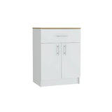 Mueble Organizador Monarca Blanco 45x108cm con Un Cajón y con Dos Puertas y para Microondas - Alacenas y Muebles Microondas | Bylmo