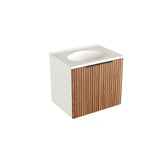 Mueble Chicago Blanco y Cafe 62 cm con Dos Puertas - Gabinetes | Bylmo