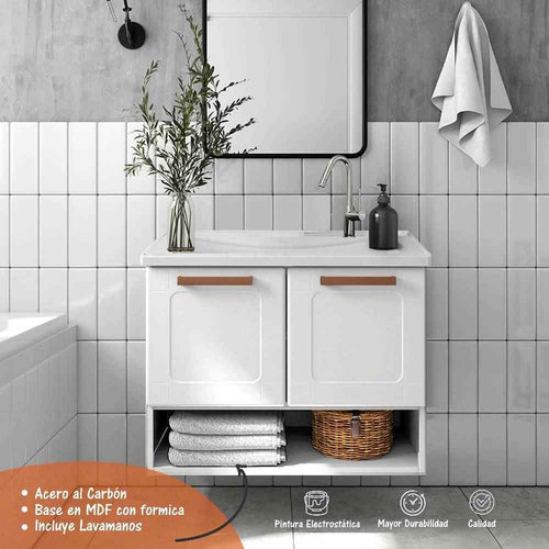 Mueble auxiliar de baño alto y estrecho Venca Hogar - Venca - 059219