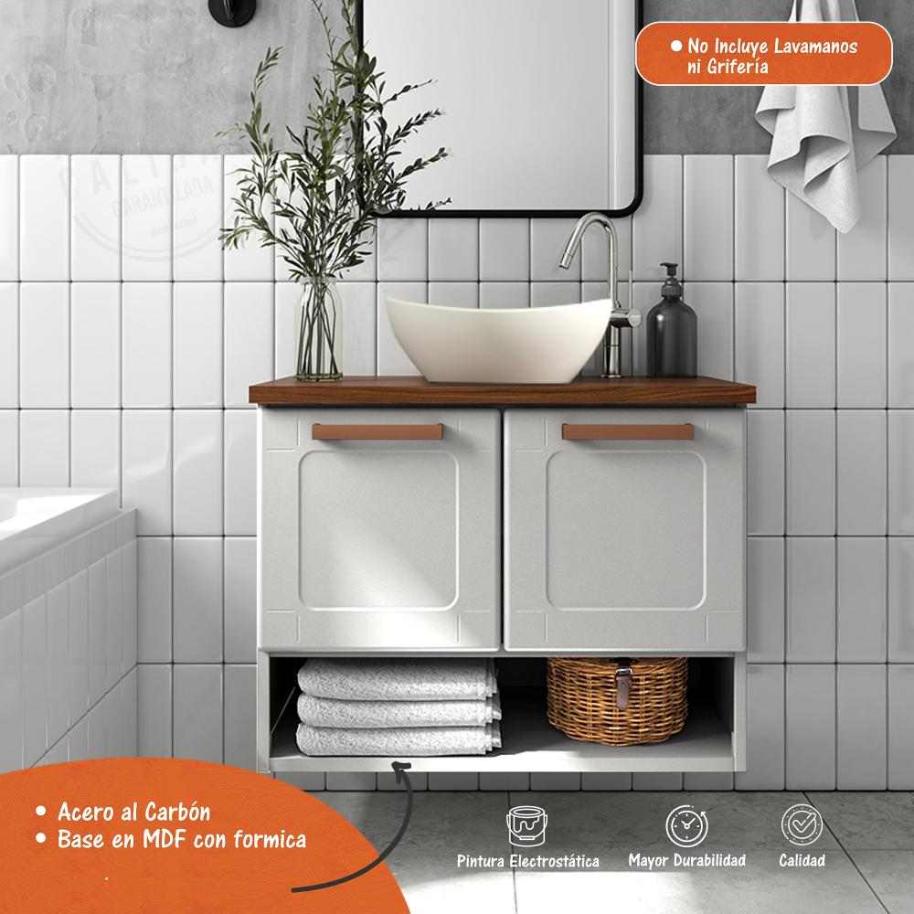 Mueble Sochi Blanco 70 cm con Dos Puertas - Gabinetes | Bylmo