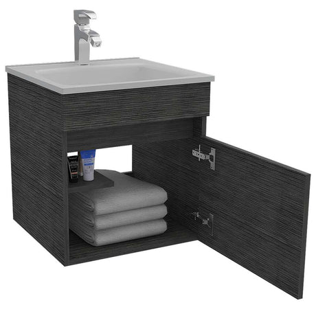 Mueble Primavera Roble Gris 45 cm con Una Puerta - Gabinetes | Bylmo