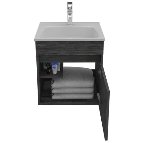 Mueble Primavera Roble Gris 45 cm con Una Puerta - Gabinetes | Bylmo