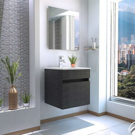 Mueble Primavera Roble Gris 45 cm con Una Puerta - Gabinetes | Bylmo