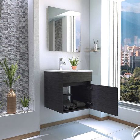 Mueble Primavera Roble Gris 45 cm con Una Puerta - Gabinetes | Bylmo