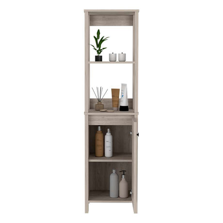 Mueble St Clair Ceniza 40 cm con Una Puerta y Entrepaños - Gabinetes | Bylmo