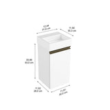 Mueble Santiago Blanco 30 cm con Puerta - Gabinetes | Bylmo