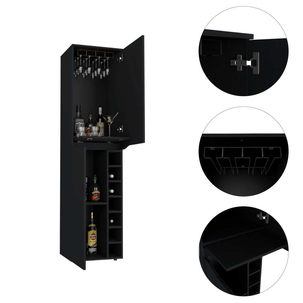 Bar Obregon Wengue 45 cm con Dos Puertas - Bares | Bylmo