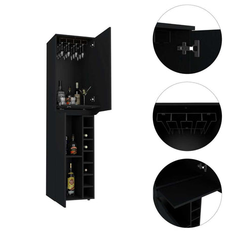 Bar Obregon Wengue 45 cm con Dos Puertas - Bares | Bylmo