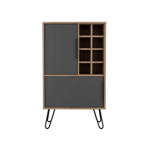 Bar Vegas Miel y Plomo 60 cm con Dos Puertas - Bares | Bylmo