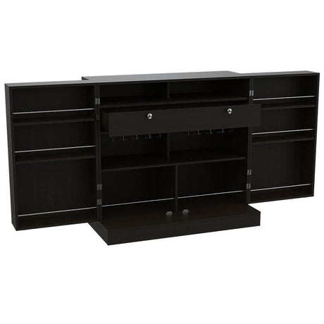 Bar Normandia Wengue 102x94.8cm con Un Cajón y sin Portabotellas - Bares | Bylmo