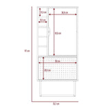 Bar Pergamo Gales y Blanco 53 cm con Dos Puertas - Bares | Bylmo