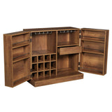 Bar Sintra Caramelo 102x94.8cm con Un Cajón y con Doce Portabotellas - Bares | Bylmo