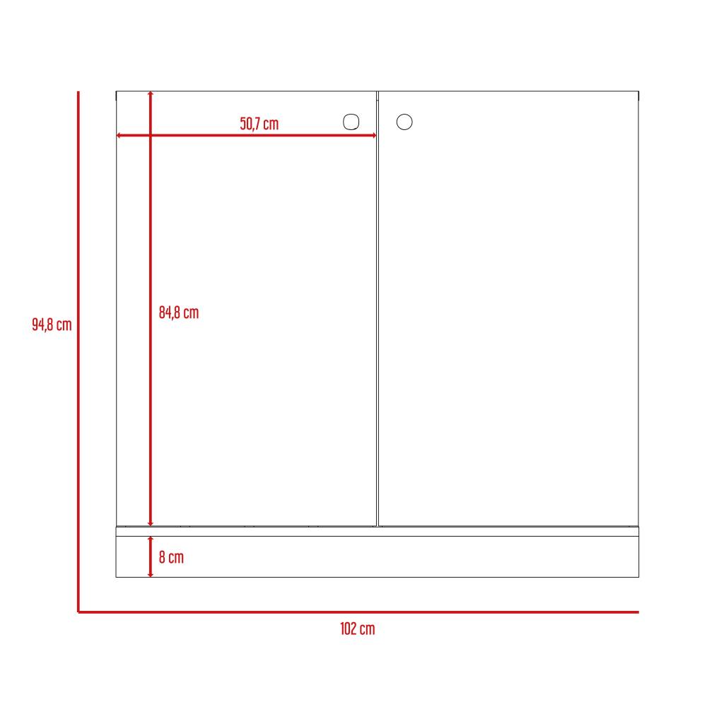 Bar Sintra Caramelo 102x94.8cm con Un Cajón y con Doce Portabotellas - Bares | Bylmo