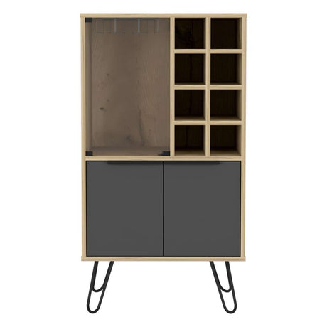 Bar Vegas Duna y Plomo 59 cm con Puerta de Vidrio - Bares | Bylmo