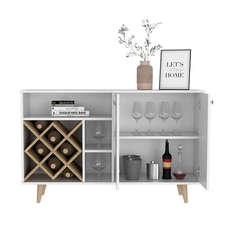 Bar Vithi Duna y Blanco 120 cm con Dos Puertas - Bares | Bylmo