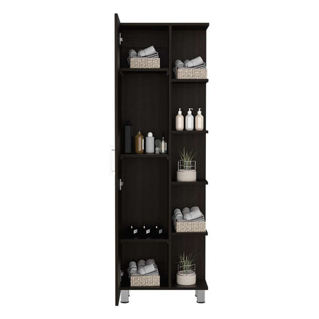 Mueble Manchester Wengue 51 cm con Una Puerta y Entrepaños - Gabinetes | Bylmo