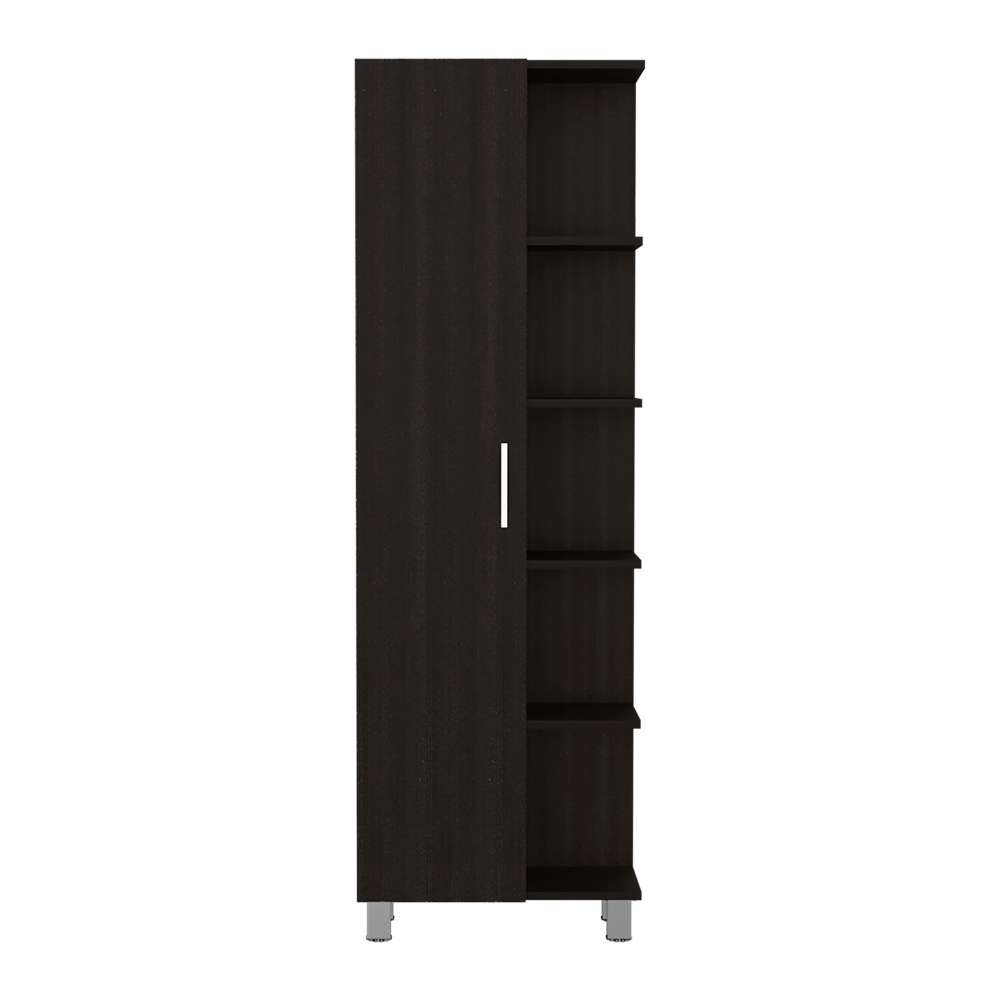 Mueble Manchester Wengue 51 cm con Una Puerta y Entrepaños - Gabinetes | Bylmo
