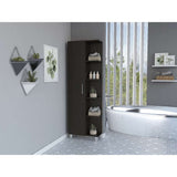 Mueble Manchester Wengue 51 cm con Una Puerta y Entrepaños - Gabinetes | Bylmo