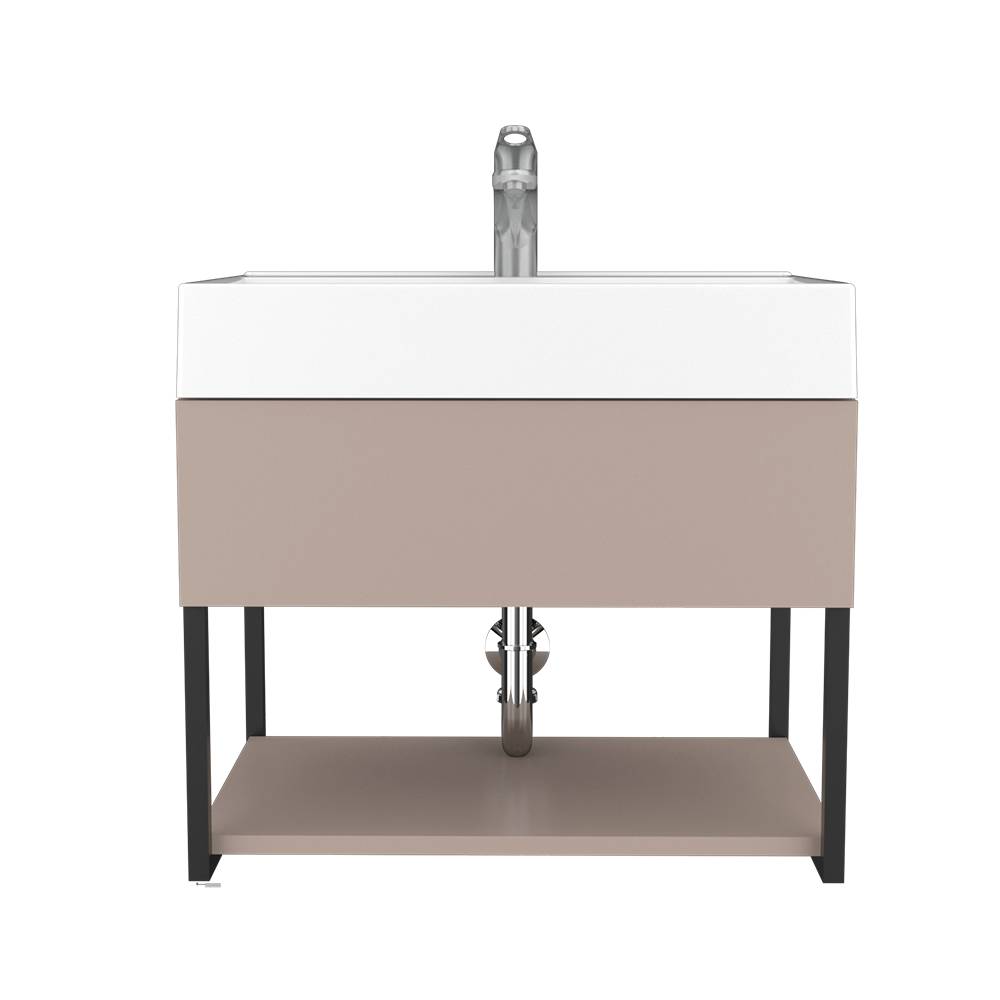 Mueble para Lavamanos Fusion Plus Taupe 60x44.6cm Individual sin Lavamanos y sin Puertas - Gabinetes | Bylmo