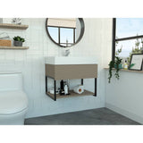 Mueble para Lavamanos Fusion Plus Taupe 60x44.6cm Individual sin Lavamanos y sin Puertas - Gabinetes | Bylmo