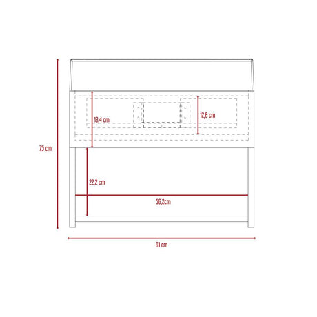 Mueble para Lavamanos Fusion Plus Taupe 60x44.6cm Individual sin Lavamanos y sin Puertas - Gabinetes | Bylmo