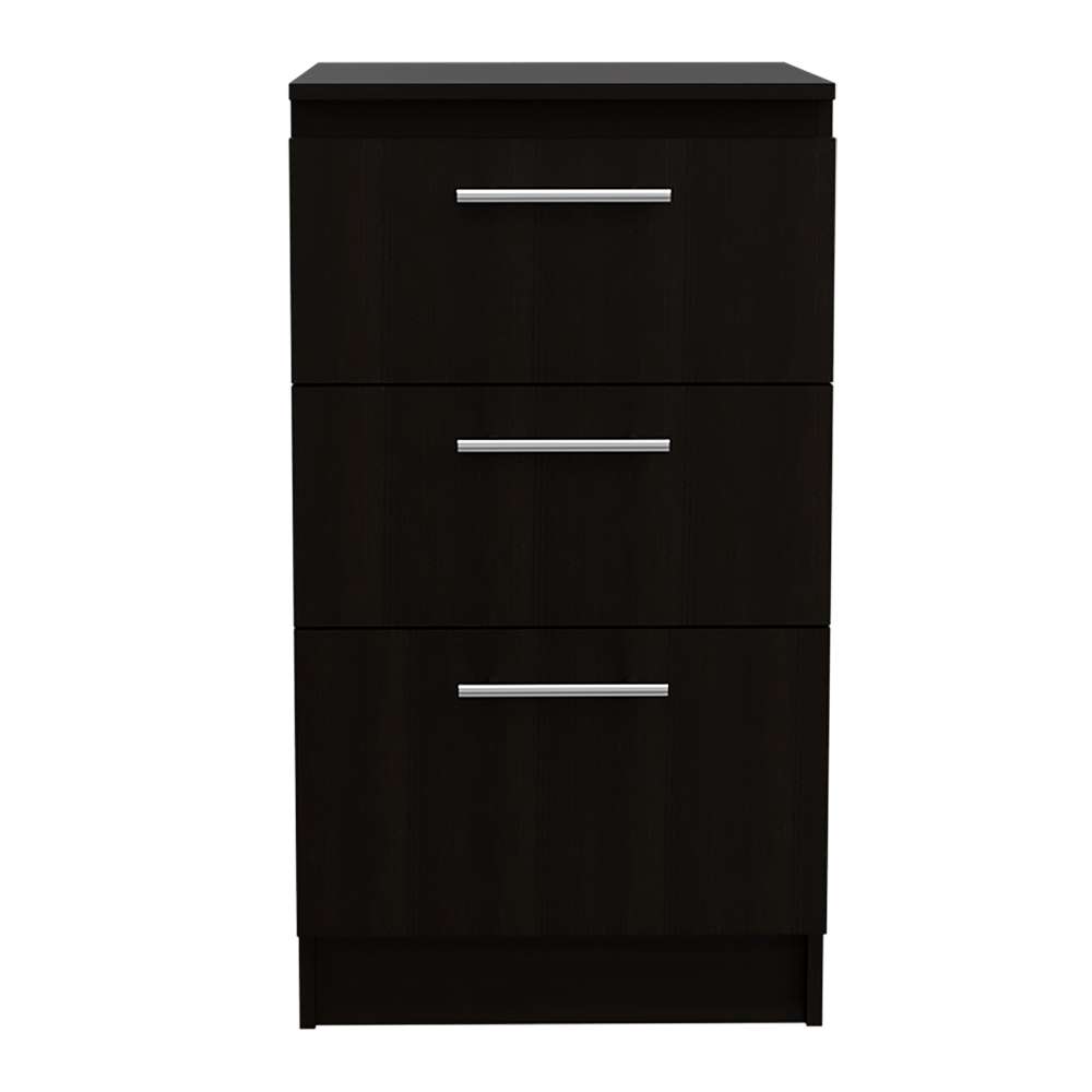 Mueble Auxiliar Manchester Wengue 50x90cm sin Entrepaños y con Tres Compartimientos