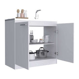 Mueble Manchester Blanco 97 cm con Dos Puertas - Gabinetes | Bylmo